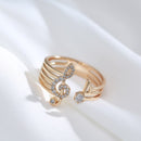 Anel Clave de Sol - 585 Dourado